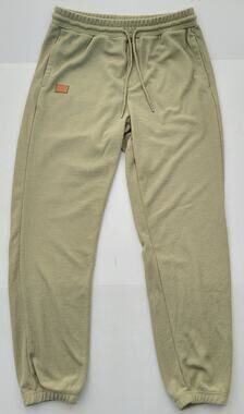 JMIERR Waffle Knit Men's M Joggers Sage Green Drawstring Pockets Comfort Pants
